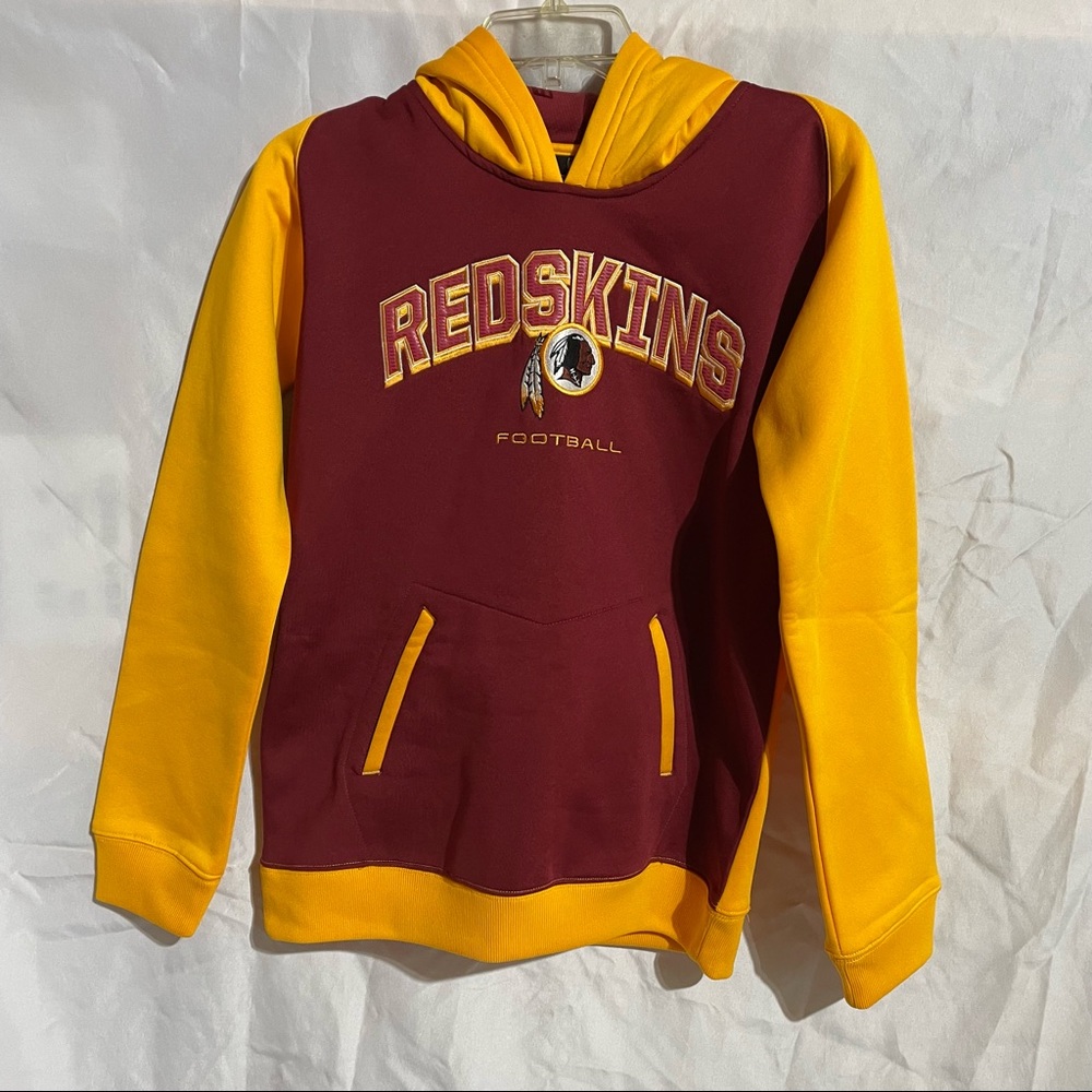 NEW WASHINGTON REDSKINS NFL TEAM APPAREL YOUTH PULLOVER HOODIE LARGE 14/16